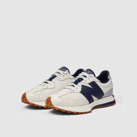 Figs New Balance 327 in Grey Navy, Size 8.5 - Picture 1 of 12